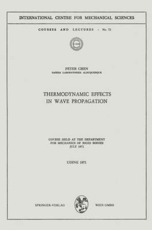 Cover of Thermodynamic Effects in Wave Propagation