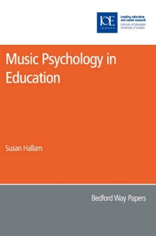 Cover of Music Psychology in Education