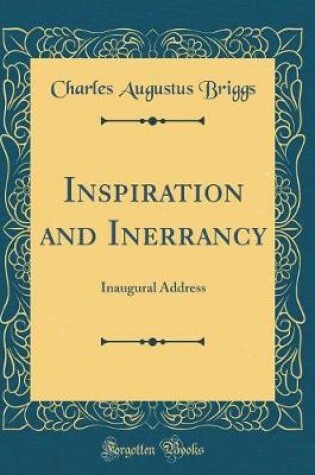 Cover of Inspiration and Inerrancy