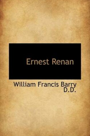 Cover of Ernest Renan