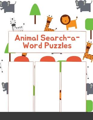 Book cover for Animal Search-a-Word Puzzles (Dover Little Activity Books)