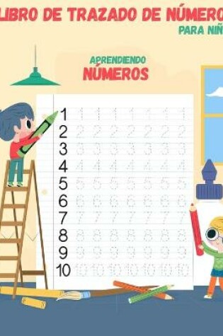 Cover of Libro de trazado de números para niños