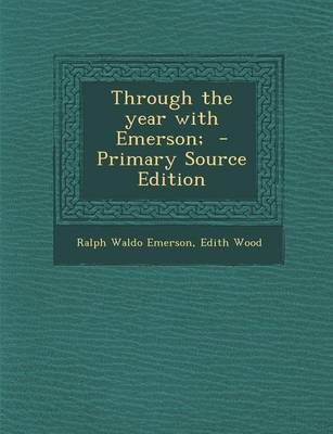 Book cover for Through the Year with Emerson;