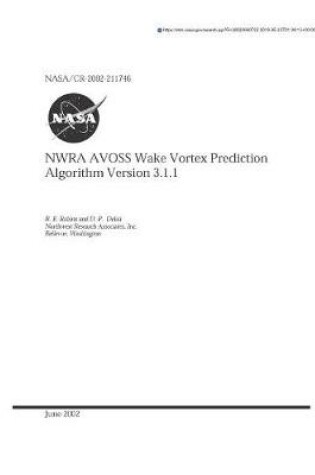 Cover of Nwra Avoss Wake Vortex Prediction Algorithm. 3.1.1