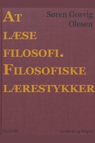 Cover of At laese filosofi. Filosofiske laerestykker