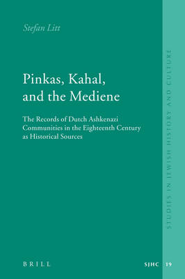 Book cover for Pinkas, Kahal, and the Mediene