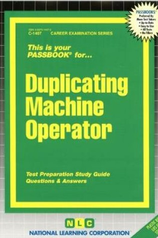 Cover of Duplicating Machine Operator