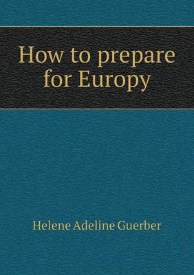 Book cover for How to prepare for Europu
