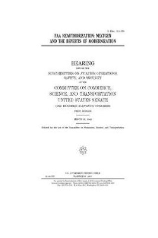 Cover of FAA reauthorization