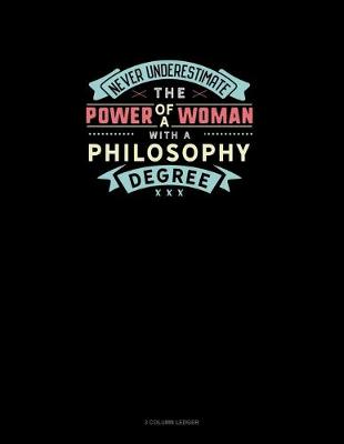 Book cover for Never Underestimate The Power Of A Woman With A Philosophy Degree