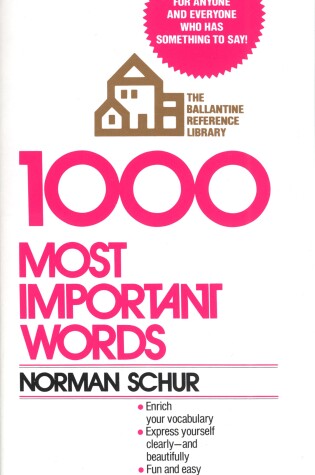 Cover of 1000 Most Important Words