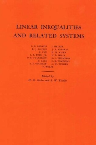 Cover of Linear Inequalities and Related Systems. (AM-38), Volume 38