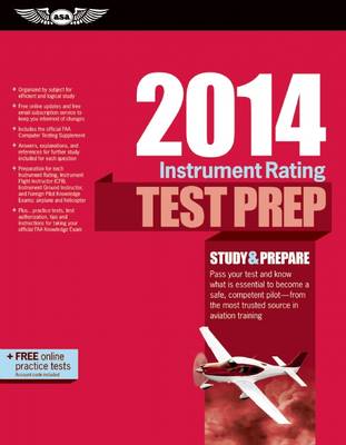 Cover of Instrument Rating Test Prep 2014