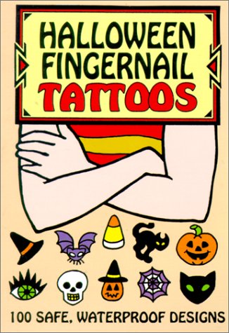 Book cover for Halloween Fingernail Tattoos