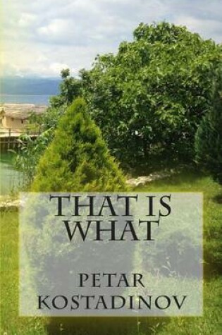 Cover of That Is What
