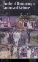 Book cover for Murder of Democracy in Jammu and Kashmir