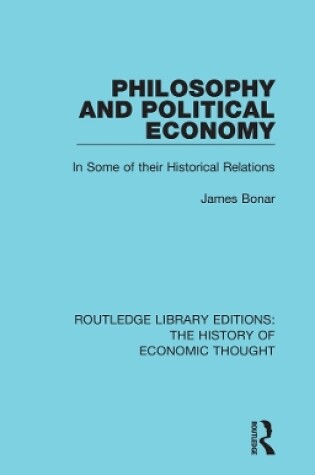 Cover of Philosophy and Political Economy