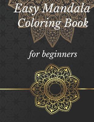 Book cover for Easy Mandala Coloring Book