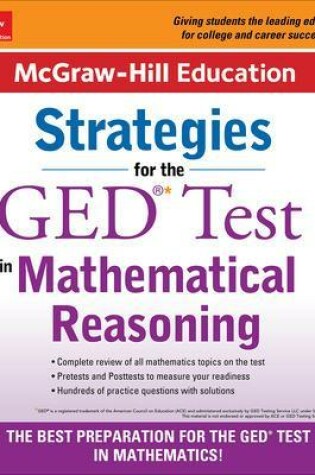 Cover of McGraw-Hill Education Strategies for the GED Test in Mathematical Reasoning