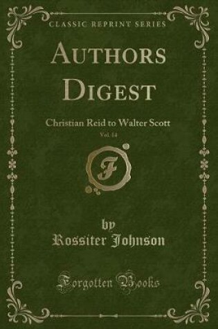 Cover of Authors Digest, Vol. 14