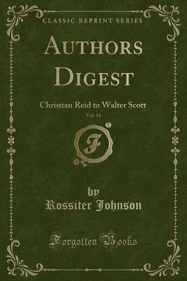 Book cover for Authors Digest, Vol. 14