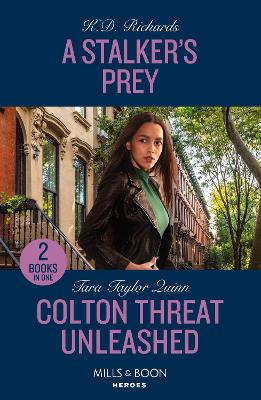 Book cover for A Stalker's Prey / Colton Threat Unleashed