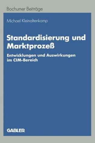 Cover of Standardisierung und Marktprozeß