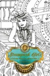 Book cover for Steampunk Girls Coloring Book for Grown-Ups 1