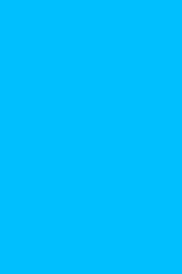 Cover of Journal Deep Sky Blue Color Simple Plain Blue