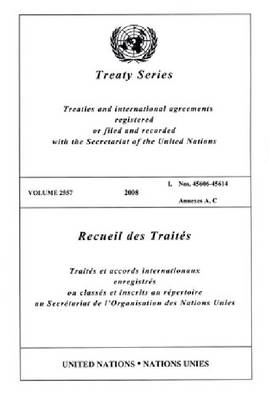 Book cover for Treaty Series 2557