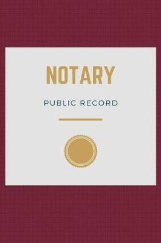 Cover of Notary Journal