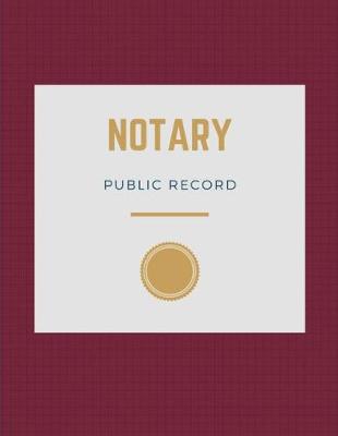 Book cover for Notary Journal