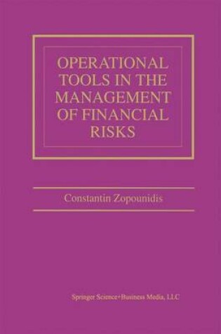 Cover of Operational Tools in the Management of Financial Risks