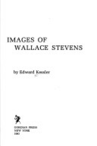 Cover of Images of Wallace Stevens