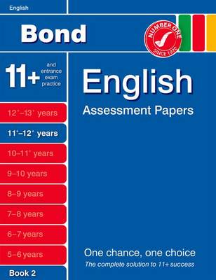 Book cover for Bond English Assessment Papers 11+-12+ Years Book 2