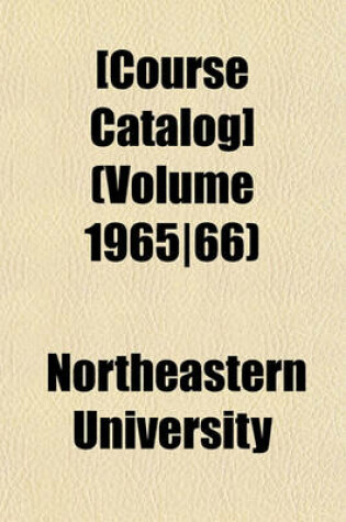 Cover of [Course Catalog] (Volume 1965-66)