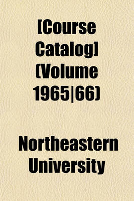 Book cover for [Course Catalog] (Volume 1965-66)