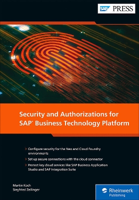 Book cover for Security and Authorizations for SAP Business Technology Platform