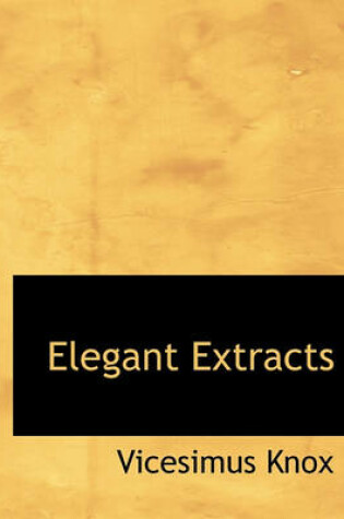 Cover of Elegant Extracts