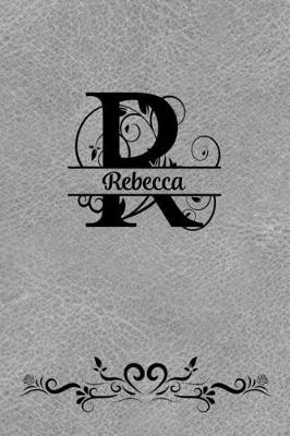 Book cover for Split Letter Personalized Journal - Rebecca