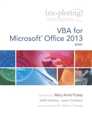 Book cover for Exploring VBA for Microsoft Office 2013, Brief