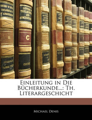 Book cover for Einleitung in Die Bucherkunde...