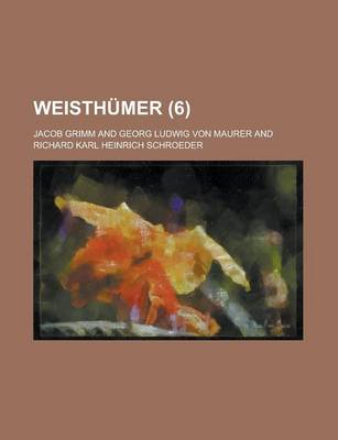 Book cover for Weisthumer (6)