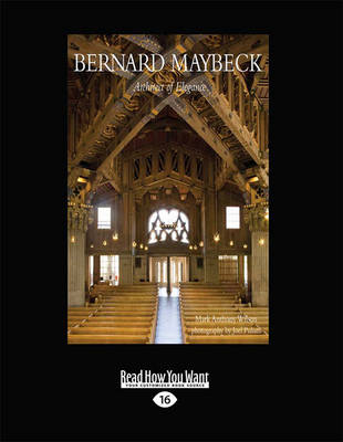 Book cover for Bernard Maybeck