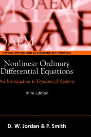Cover of Nonlinear Ordinary Differential Equations