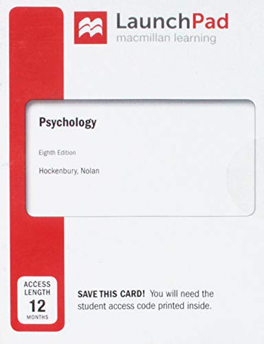 Book cover for LaunchPad for Psychology (12 month Access Card)