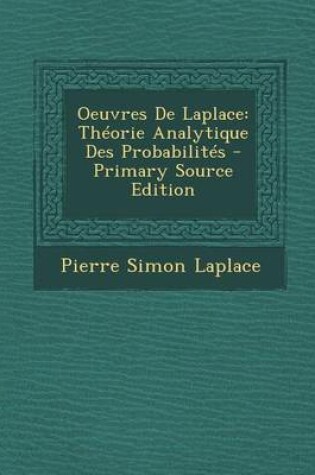 Cover of Oeuvres de Laplace