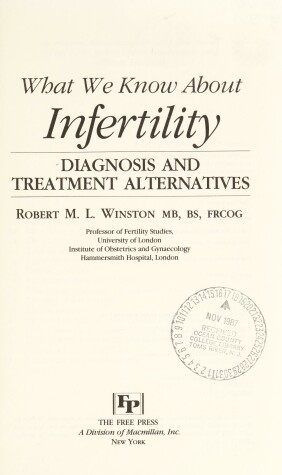 Book cover for What We Know about Infertility