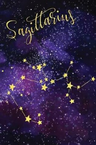 Cover of Bullet Journal Zodiac Sign Sagittarius Constellation