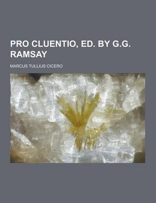 Book cover for Pro Cluentio, Ed. by G.G. Ramsay